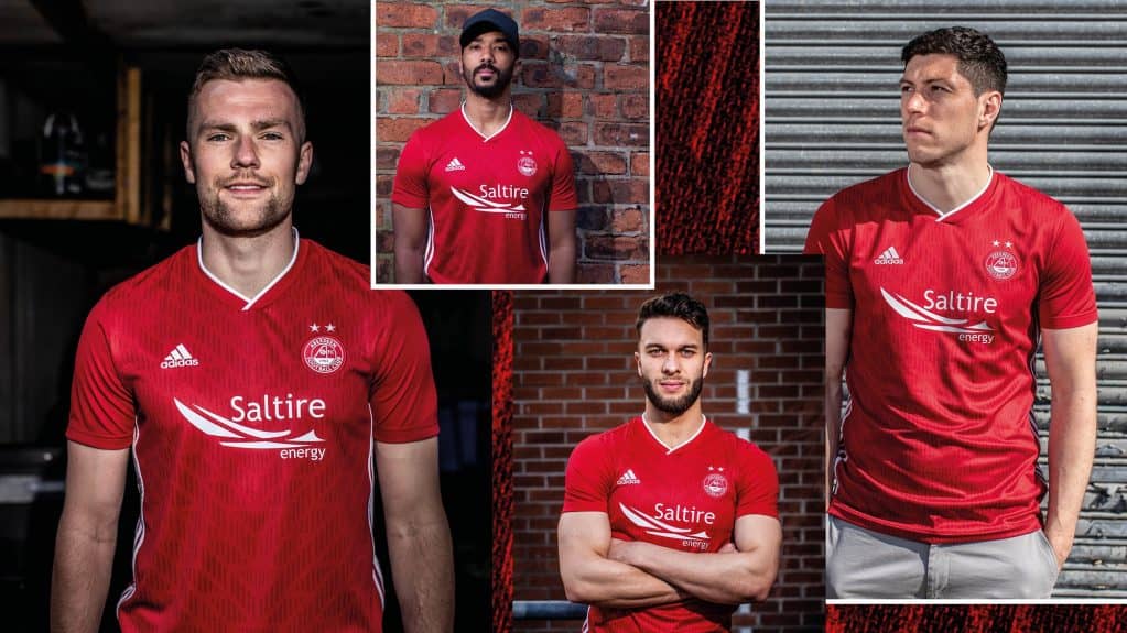 New Aberdeen FC Strip 2021-22, AFC Adidas Dons Home Top 21-22